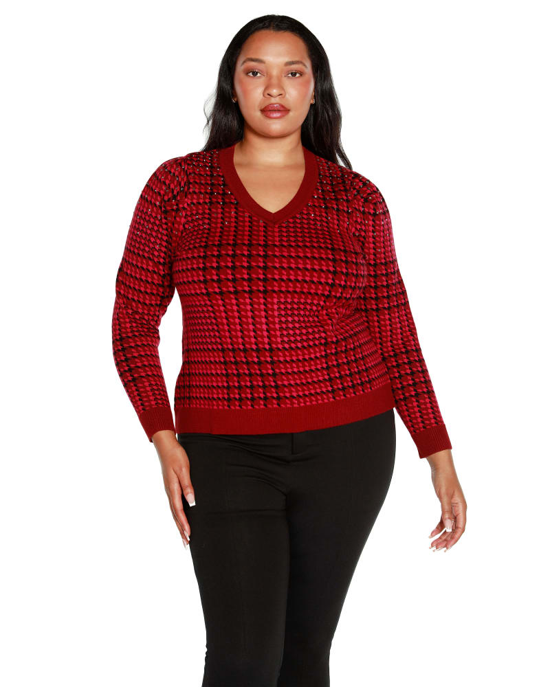 Plus size puff sleeve sweater discount
